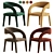 Elegant Hawkins Dining Chair 3D model small image 4