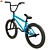 Blue BMX Sport Bike 3D model small image 2