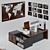 Modern Office Furniture Set 3D model small image 6