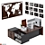 Modern Office Furniture Set 3D model small image 11