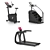 AnyFit Fitness Equipment: Al-5R Treadmill | Al-5V Exercise Bike | LED S-3 Stair Climber 3D model small image 1