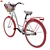 Pink Ladies Bicycle with Basket 3D model small image 2