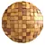 Procedural Wooden Wall Decor 3D model small image 1