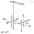 Elegant Milano Chandelier 3D model small image 2