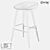 Modern Metal and Plastic Bar Stool: LoftDesign 30230 3D model small image 2