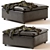 Ravishing Raven Ottoman 3D model small image 1