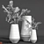 Elegant Pampas in Vase 3D model small image 5