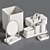 Marble Zara Home Bathroom Set 3D model small image 3