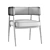 Contemporary Callem Dining Armchair 3D model small image 2