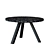 Sleek Shanelle: Ø120 Black Table 3D model small image 1