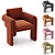 Luxurious Floria Velvet Chair 3D model small image 5