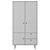 Modern Gray & Blue Wardrobe | Cuckooland 3D model small image 3