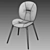 Elegant Upholstered Dining Chair 3D model small image 4