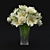Elegant White Rose & Alstroemeria Bouquet 3D model small image 1