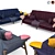 Elegant Flexform Sofa 2015 3D model small image 3