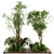 Outdoor Garden Set: Bush & Tree - Set 69 3D model small image 1