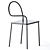 Desalto Chair: Steel-Soft Comfort 3D model small image 1