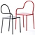 Desalto Chair: Steel-Soft Comfort 3D model small image 2