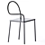 Desalto Chair: Steel-Soft Comfort 3D model small image 4