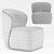 Cozy Polygonal Chair 3D model small image 4
