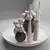 Modern Ceramic Decor Set | Spherical Vases & Candlesticks 3D model small image 2