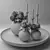 Modern Ceramic Decor Set | Spherical Vases & Candlesticks 3D model small image 5