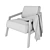 Elegant Modern Armchair 3D model small image 4