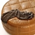 Luxury Saddle Leather Pouf Ottoman 3D model small image 3