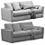 Elegant Linteloo Winston Sofa 3D model small image 4