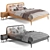 Elegant Madara Bed: 160x200cm 3D model small image 3