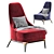 Redd Armchair: Contemporary Comfort 3D model small image 1