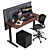 Steelcase Standing Desk 3D model small image 4