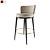 HICKS - Stylish Leather Bar Stool 3D model small image 3