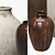 Rustic Ceramic Vase Set 3D model small image 3