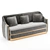 Luxurious Koket Sofa: Elegant Design & High-Quality Craftsmanship 3D model small image 1