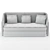 Luxurious Koket Sofa: Elegant Design & High-Quality Craftsmanship 3D model small image 5