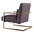 Modern Metalna Elena Armchair - Stylish Comfort for Your Home 3D model small image 3