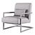 Modern Metalna Elena Armchair - Stylish Comfort for Your Home 3D model small image 5