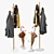 Elegant Grace Mango Coat Rack 3D model small image 3