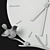 Terra Branch Steel and Marble Wall Clock 3D model small image 3