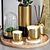 Tom Dixon Decorative Candle Set 3D model small image 2