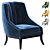 Heritage Charm Armchair by MUNNA 3D model small image 1