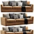 Modern Linteloo Winston 3-Seater: Stylish and Comfortable 3D model small image 1