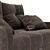 Convertible Comfort: Folding Sofa 3D model small image 2