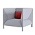 Minimalist Italian Design: Mitilo Armchair 3D model small image 1