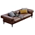 Luxury Leather Sofa Soho by Gianfranco Ferre 3D model small image 3