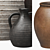 Title: Rustic Relief Ceramic Vases 3D model small image 3