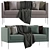 Sleek 2020 PILOTIS Sofa 3D model small image 1