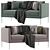 Sleek 2020 PILOTIS Sofa 3D model small image 2