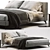 Elegant Meridiani Louis Up Bed 3D model small image 1